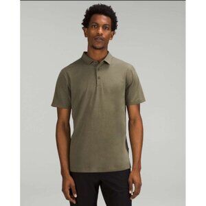Lululemon Evolution Polo Shirt Men’s Large Carob Brown Short Sleeve NWT